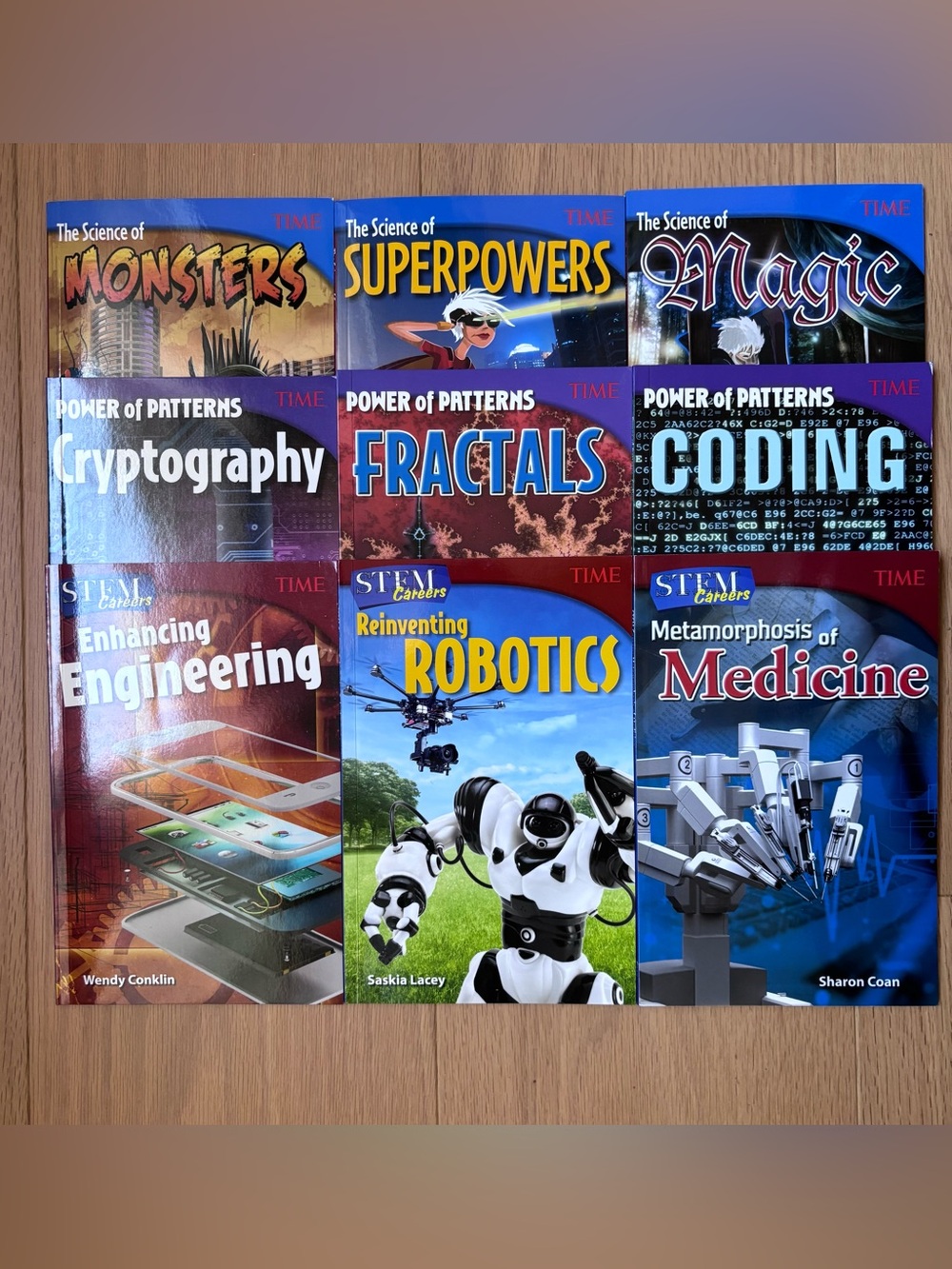 Teacher Created Materials TIME STEM, Grades 6 to 8, 9-Book Set